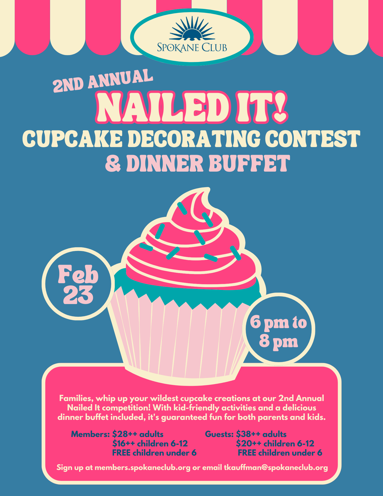 Nailed It Cupcake Decorating Competition 2/23/2024 Spokane Club